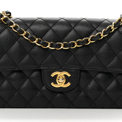 Chanel Caviar Quilted East West Flap Black 8 of 13
