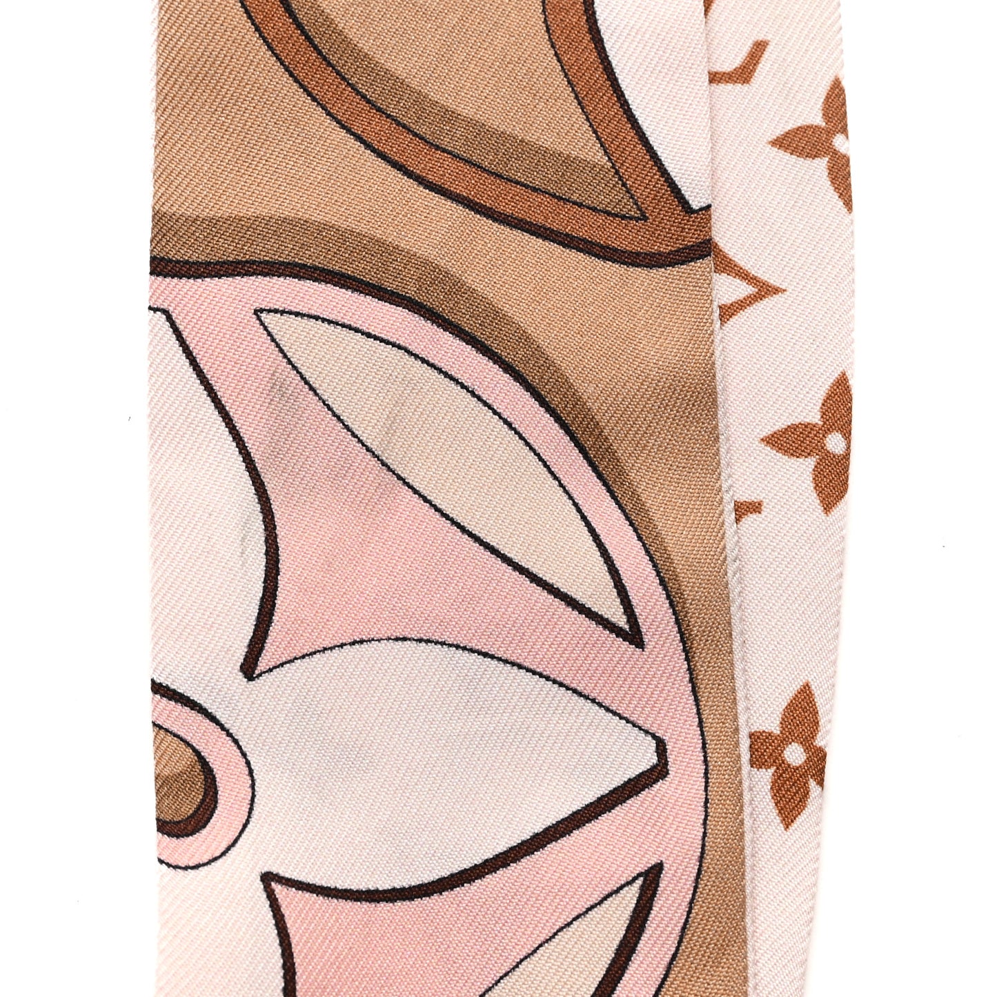 Silk Monogram LV Duality BB Bandeau Pink Beige