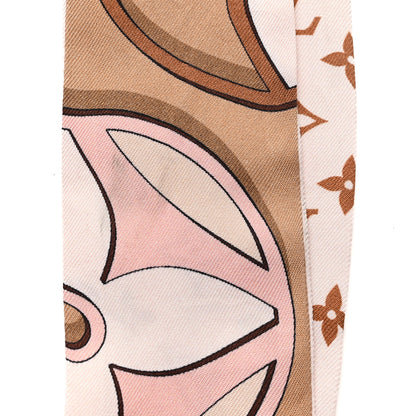 Louis Vuitton Silk Monogram LV Duality BB Bandeau Pink Beige 4 of 4