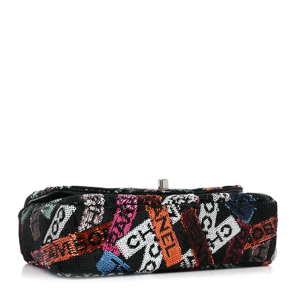 Chanel Sequin Logo Small Flap Ruthenium Multicolor 4 of 10