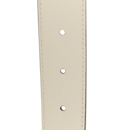 Gucci Calfskin Trapuntata Zumi 30mm Belt 90 36 White 4 of 4