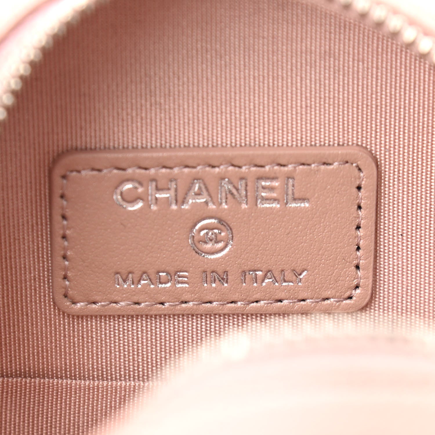 Chanel Goatskin Camellia Quilted Round Clutch With Chain Light Pink 6 of 11