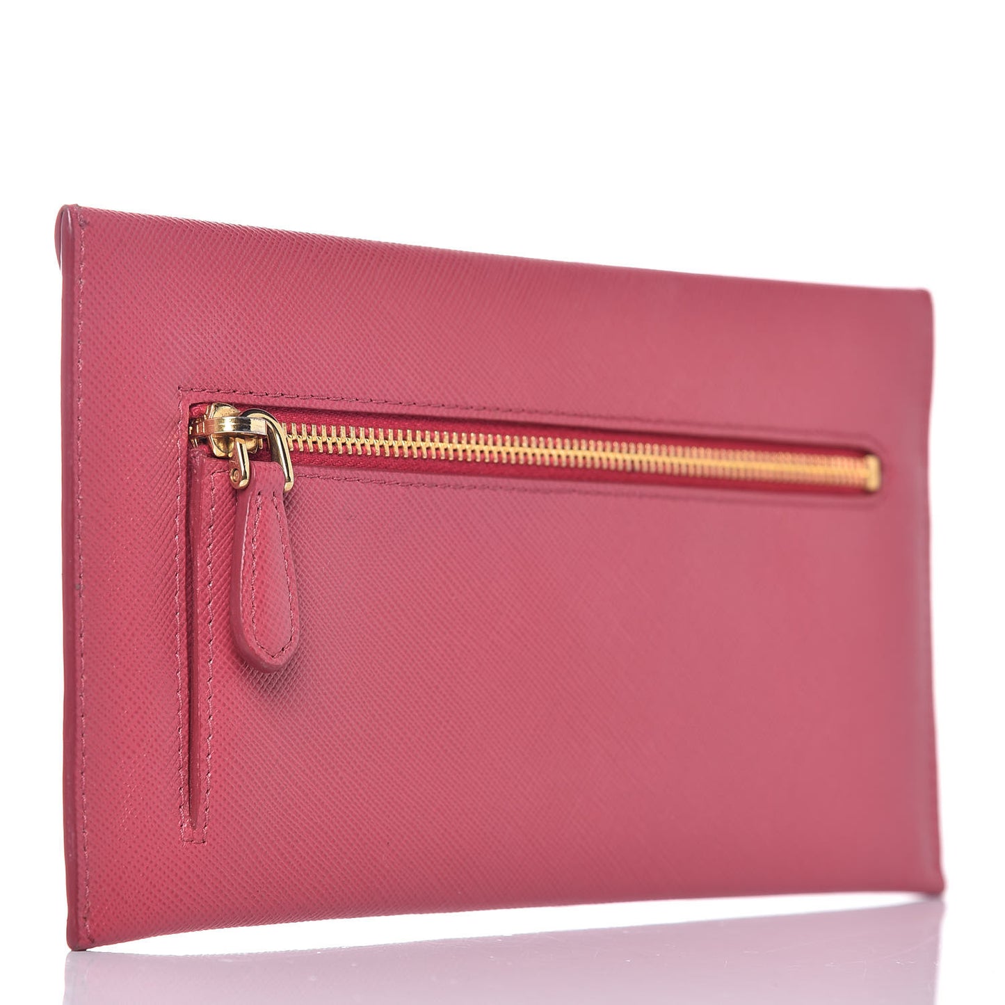 Saffiano Metal Envelope Wallet Peonia