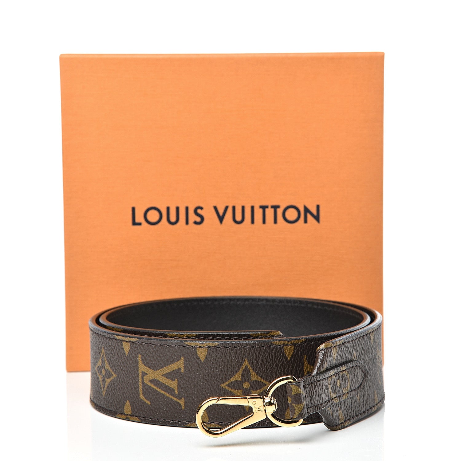 Louis Vuitton Monogram Bandouliere Shoulder Strap Black 5 of 5