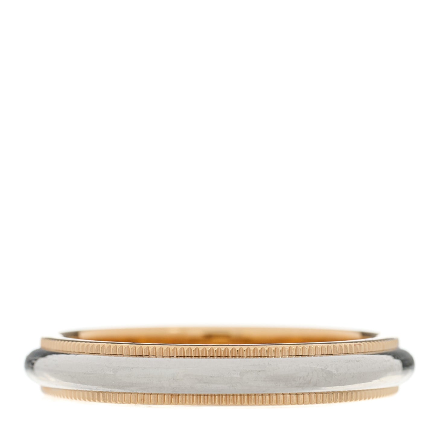 Platinum 18K Rose Gold 3mm Together Milgrain Wedding Band Ring 57 8