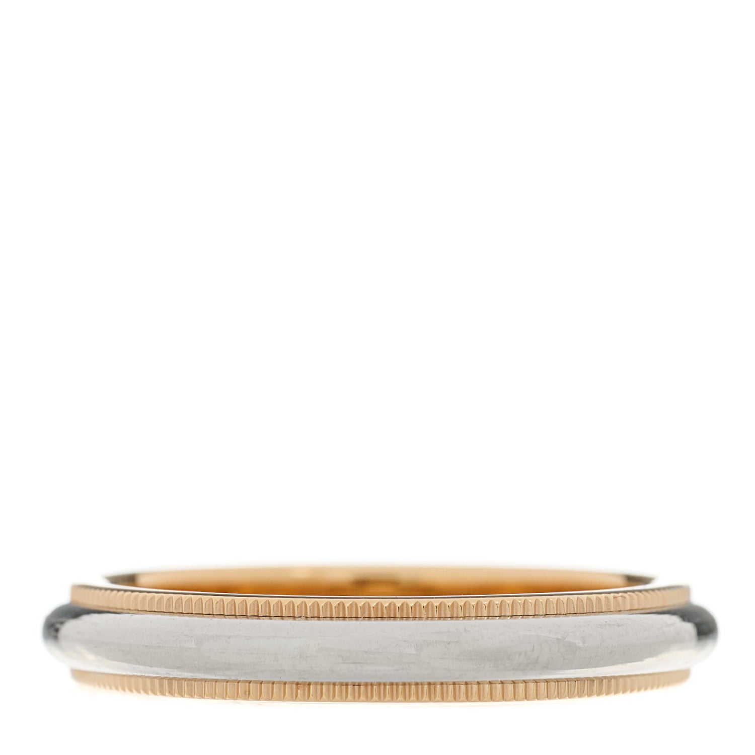 Tiffany Platinum 18K Rose Gold 3mm Together Milgrain Wedding Band Ring 57 8 3 of 5