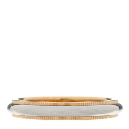 Tiffany Platinum 18K Rose Gold 3mm Together Milgrain Wedding Band Ring 57 8 3 of 5