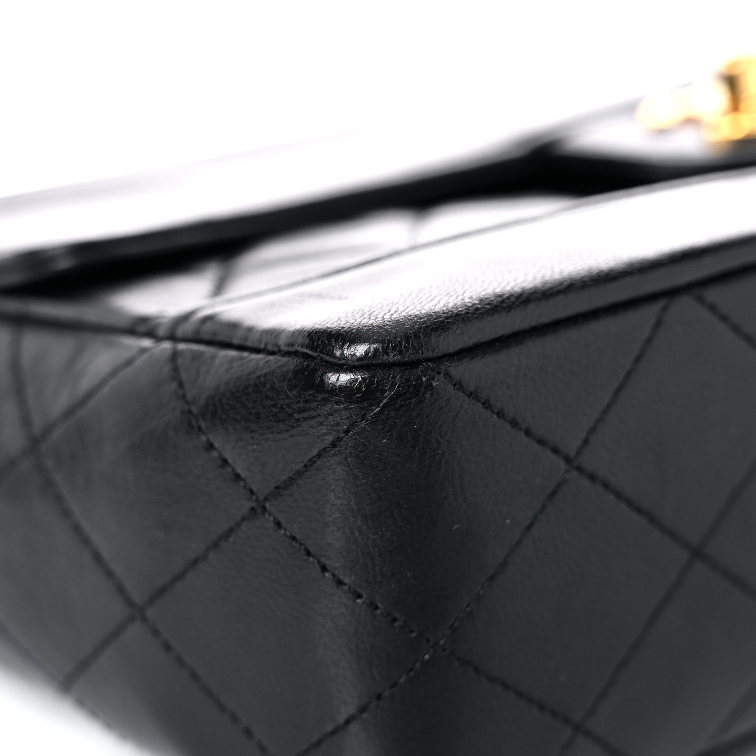Chanel Lambskin Quilted Medium Single Flap Black 8 of 22