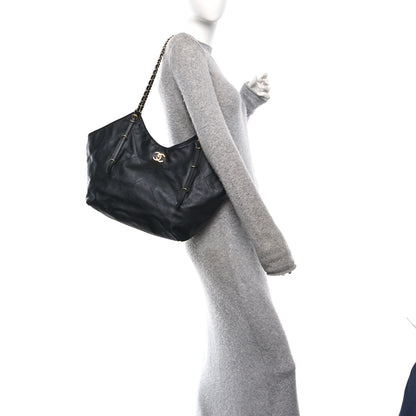 Chanel Calfskin Quilted Small Shopping Bag Black 2 of 11