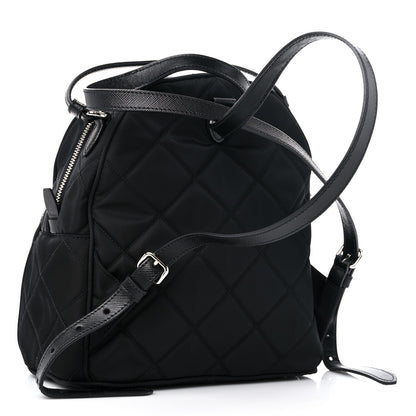 Prada Nylon Tessuto Impuntu Quilted Backpack Black 3 of 10