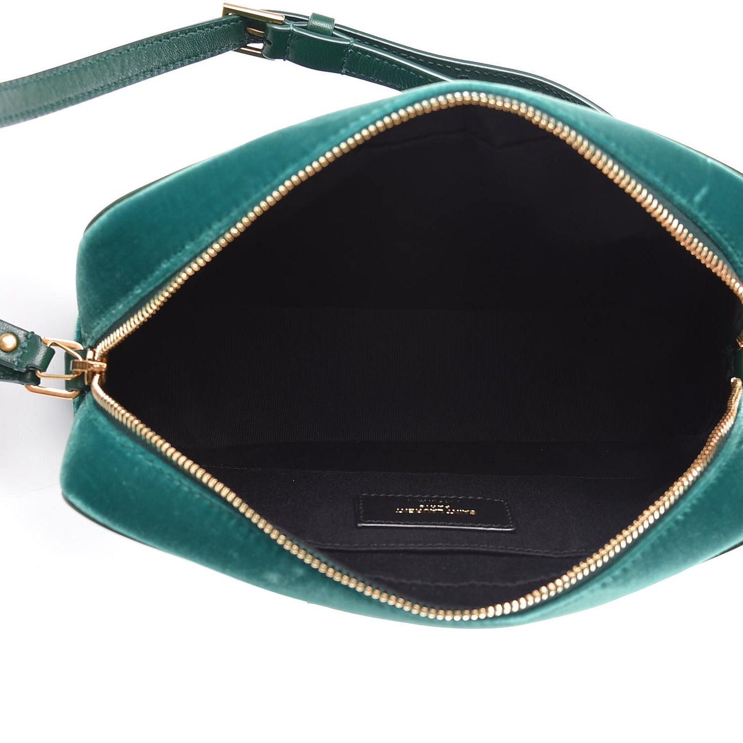 Velvet Matelasse Monogram Lou Camera Bag Deep Malachite