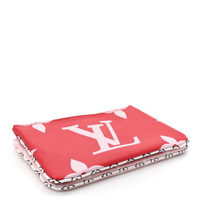 Louis Vuitton Monogram Giant Double Zip Pochette Rouge 4 of 13