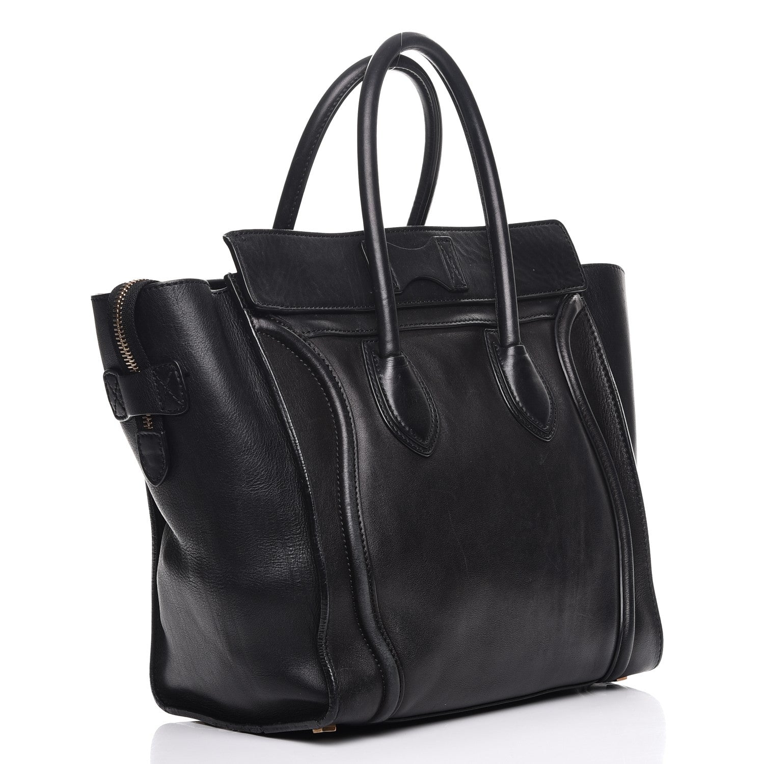 Celine Smooth Calfskin Mini Luggage Black 3 of 19