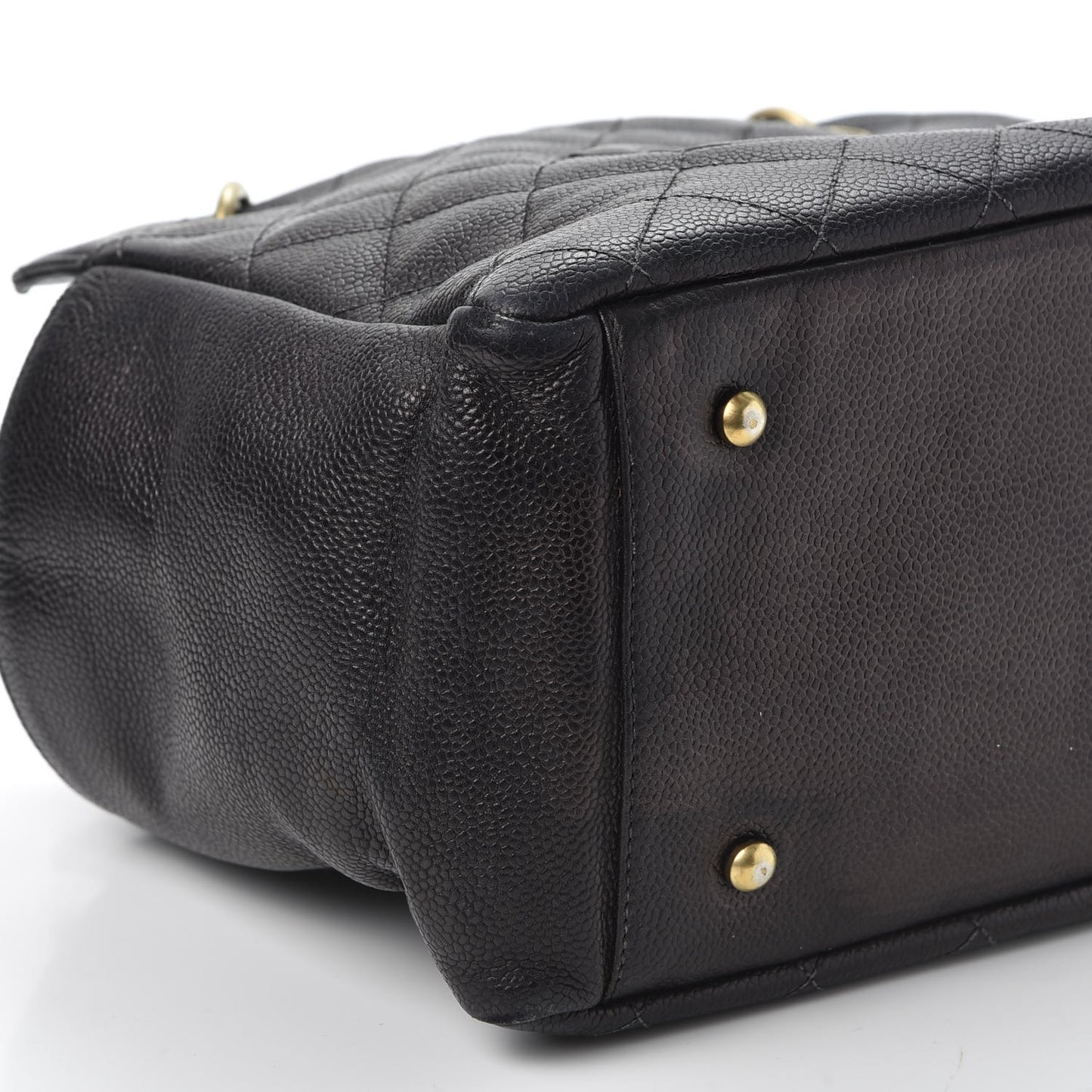 Caviar Quilted Petit Timeless Tote PTT Black