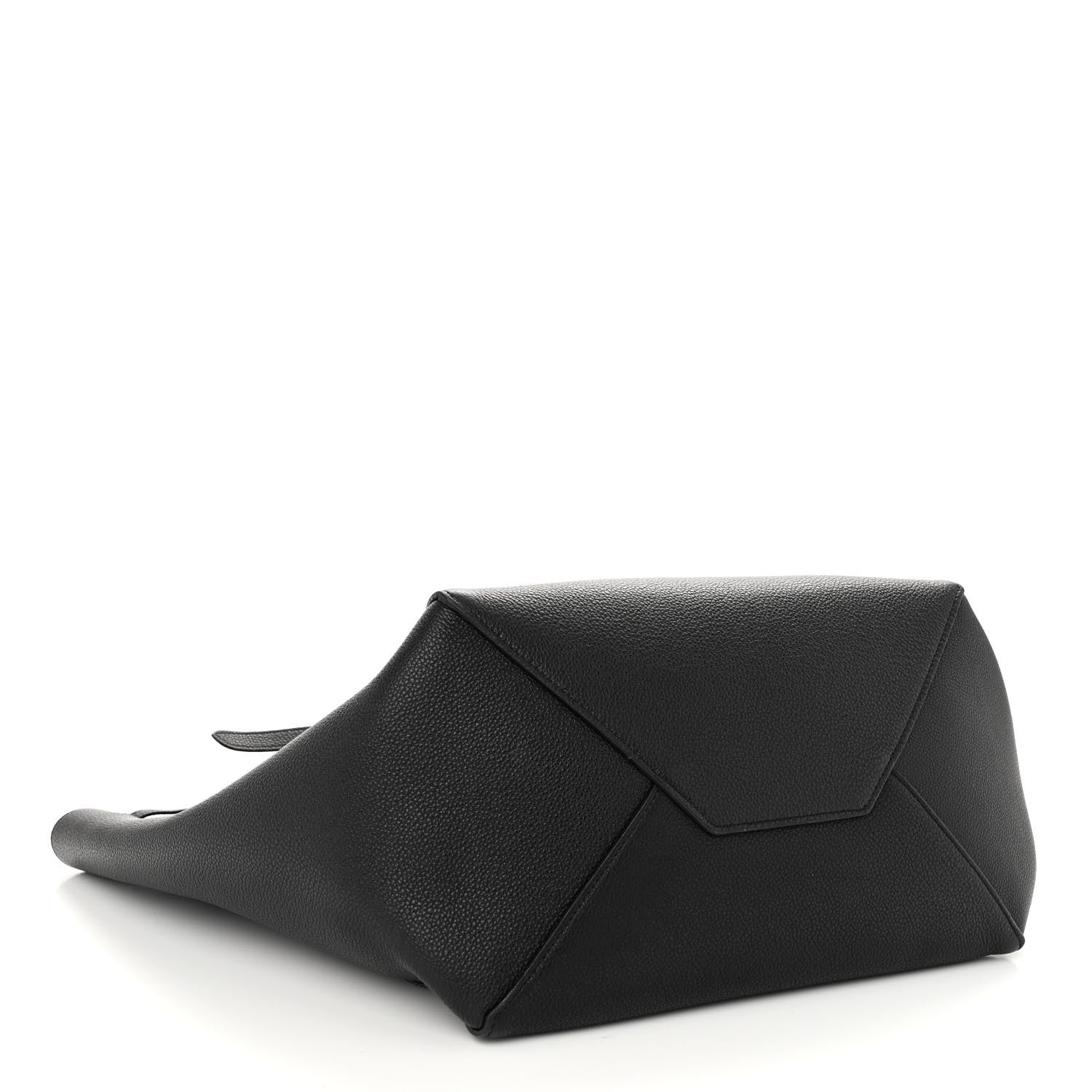 Celine Soft Grained Calfskin Small Belt Cabas Phantom Black 4 of 10