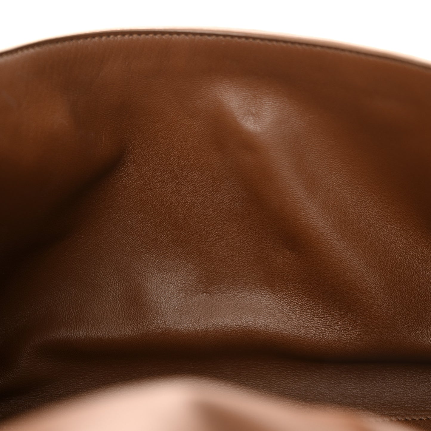 Calfskin Monogram Large Kate Satchel Brown