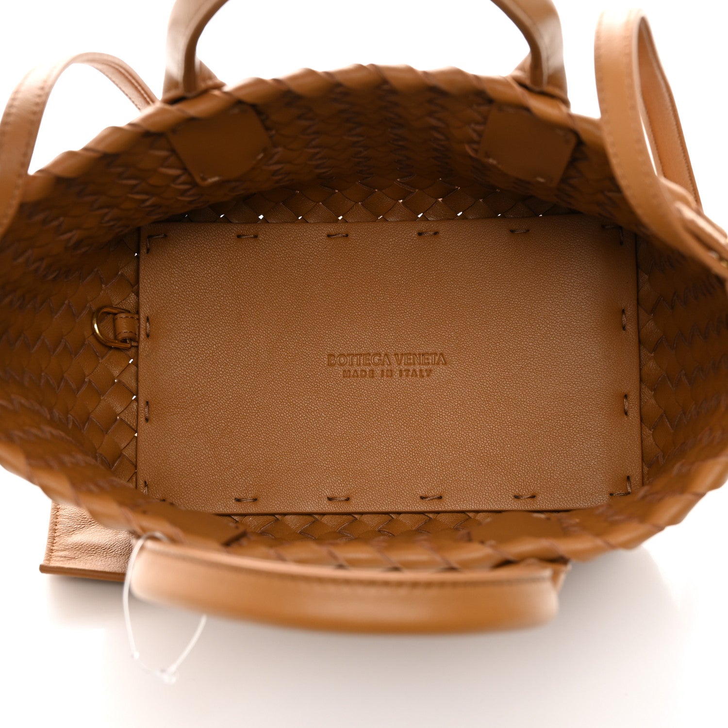 Bottega Veneta Nappa Intrecciato Mini Cabat Caramel 6 of 10