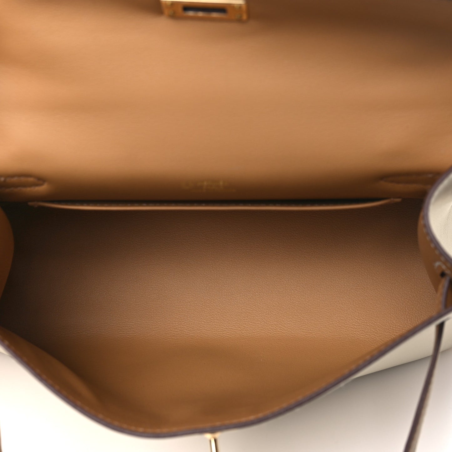 Swift Horseshoe Kelly Pochette Clutch Nata Biscuit