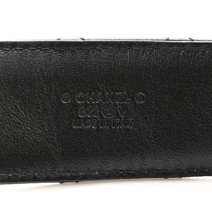 Chanel Calfskin Quilted CC Chain Belt 75 30 Black 5 of 7
