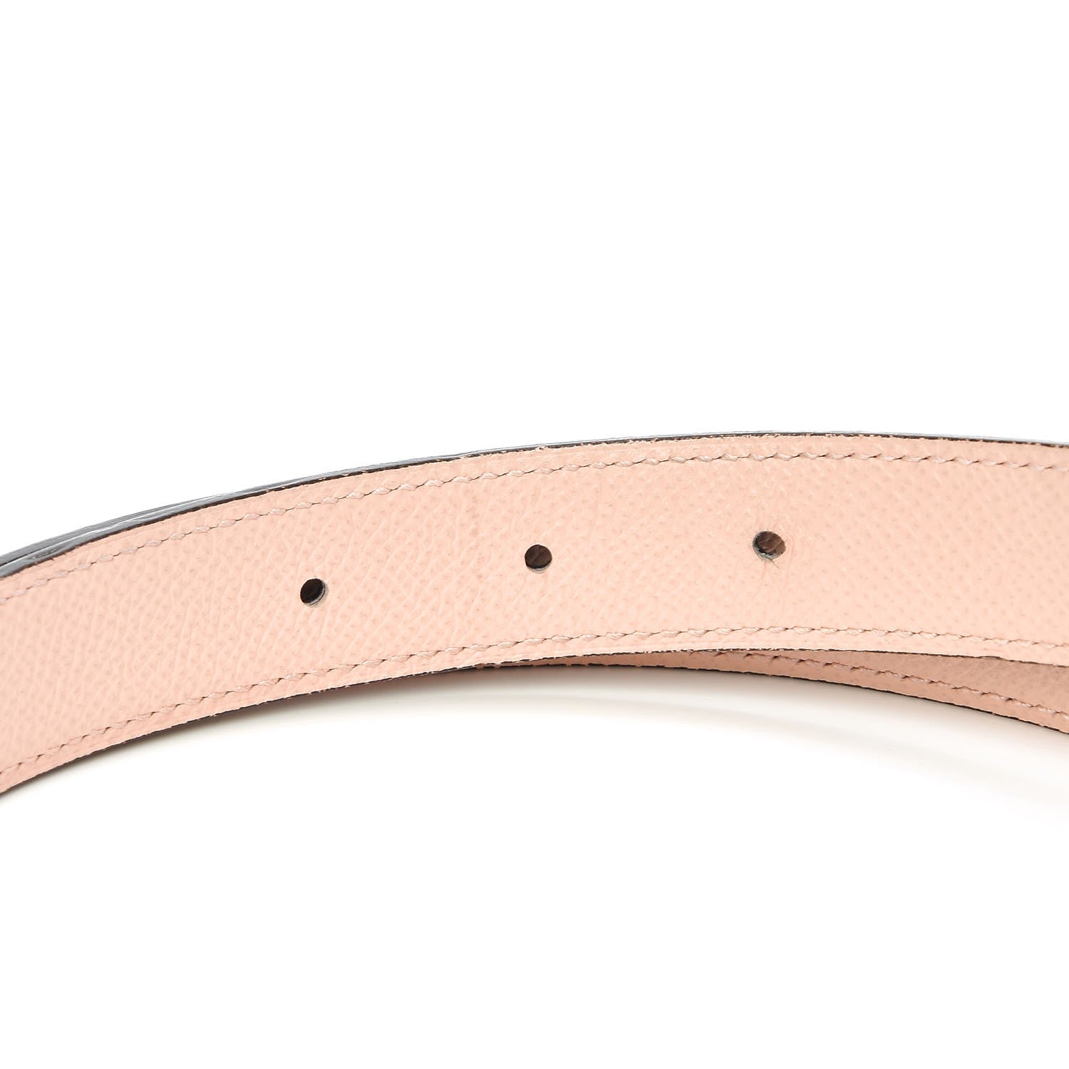 Hermes Swift Epsom 24mm Belt Strap 85 Bleu Indigo Pink Eglantine 3 of 6