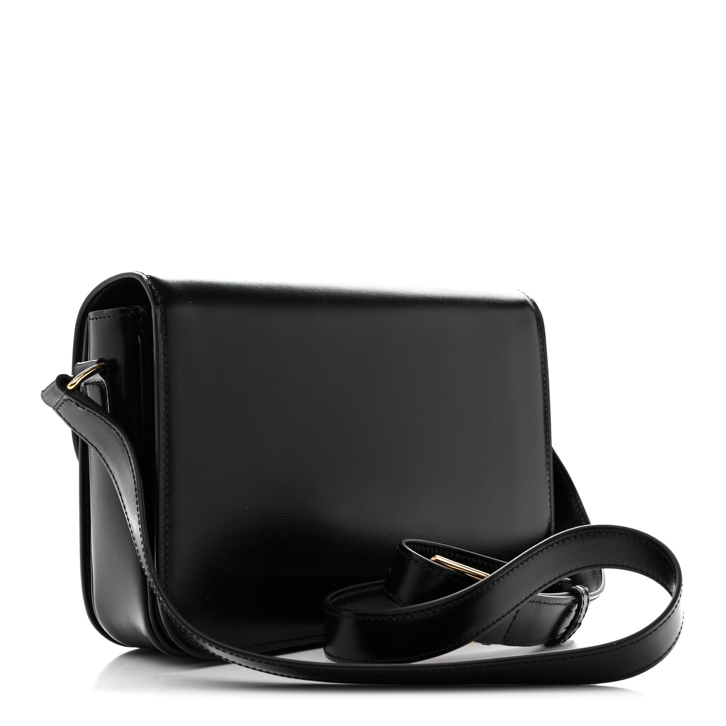 Shiny Calfskin Medium Triomphe Black