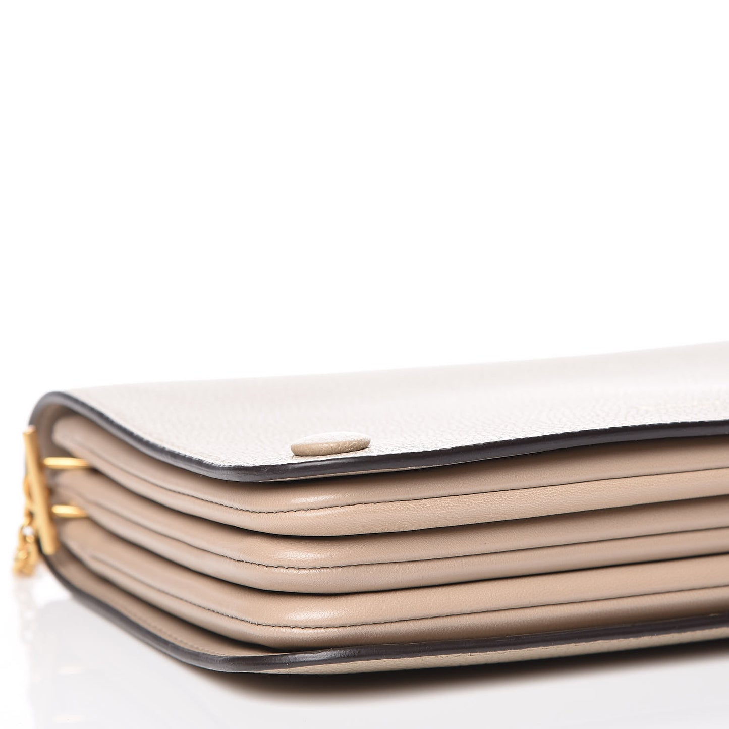 Classic Grain Calfskin Small Clifton Flap Dune