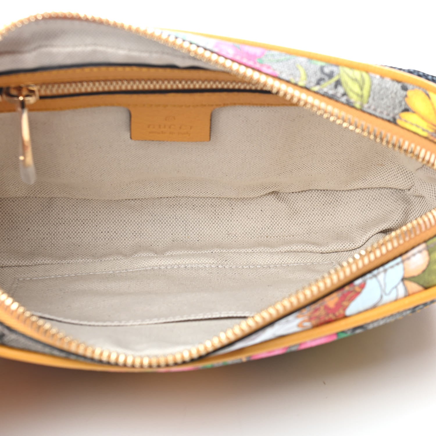Gucci GG Supreme Monogram Flora Medium Ophidia Belt Bag Beige Multicolor Crop 4 of 8