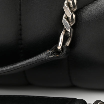 Saint Laurent Calfskin Y Quilted Monogram Medium Loulou Satchel Black 15 of 17