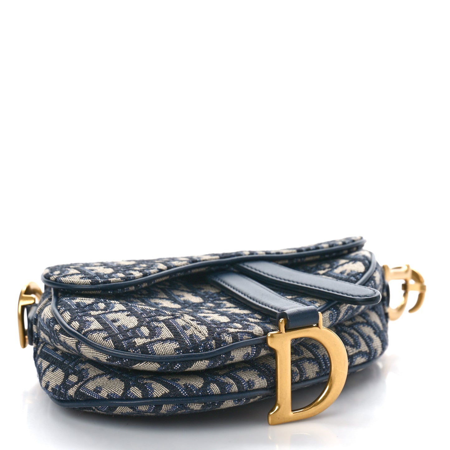 Oblique Mini Saddle Bag Blue