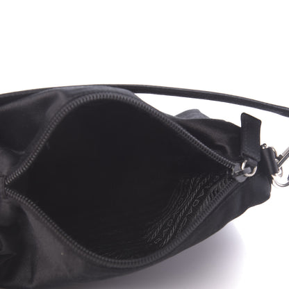 Prada Satin Raso Shoulder Bag Black 5 of 9