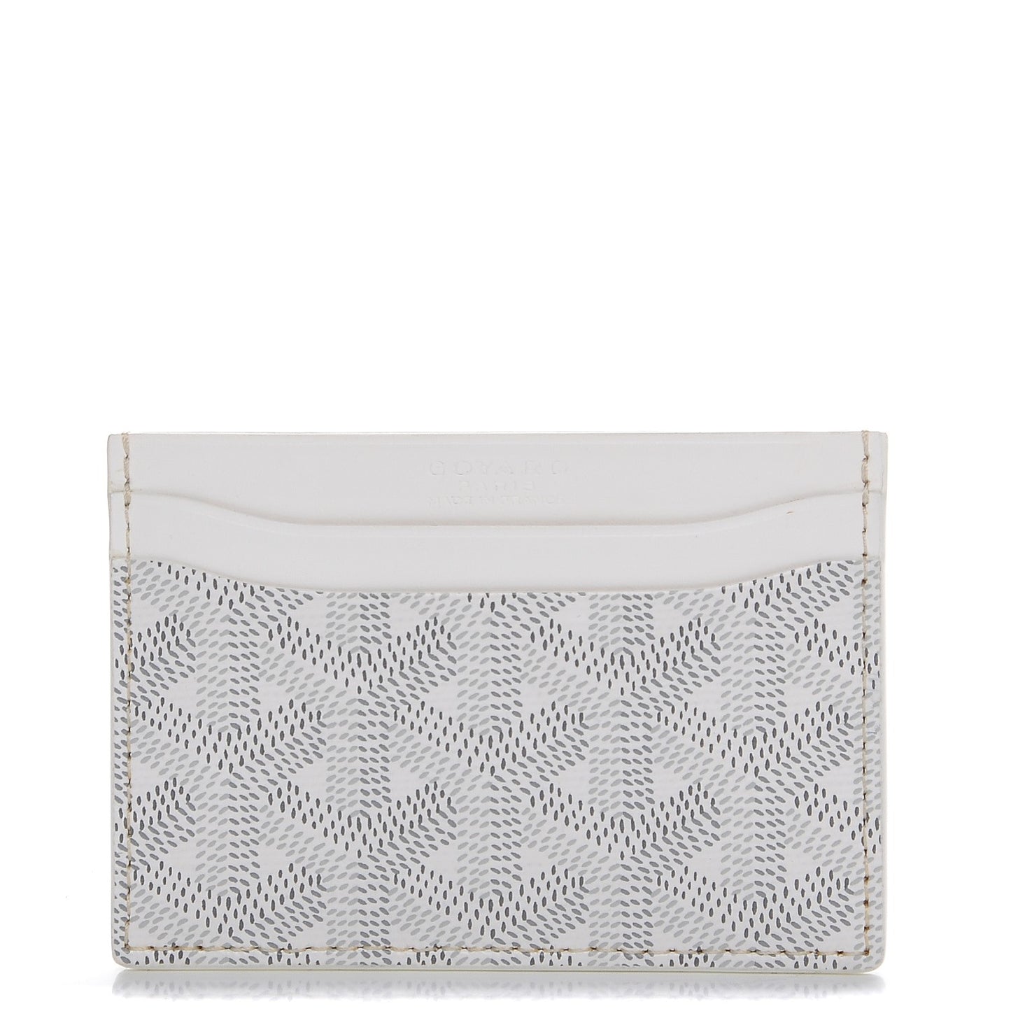 Goyardine Saint Sulpice Card Holder White