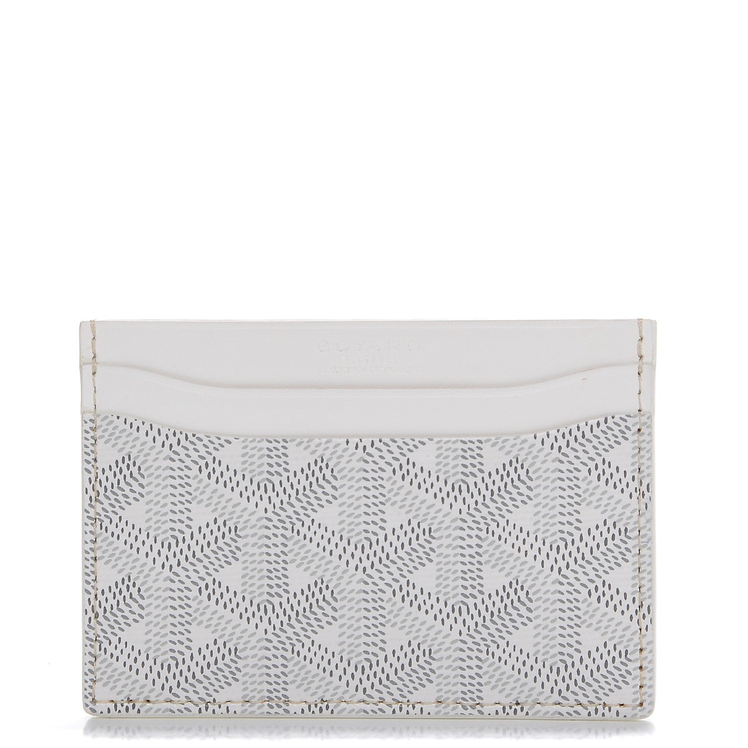 Goyard Goyardine Saint Sulpice Card Holder White 1 of 8