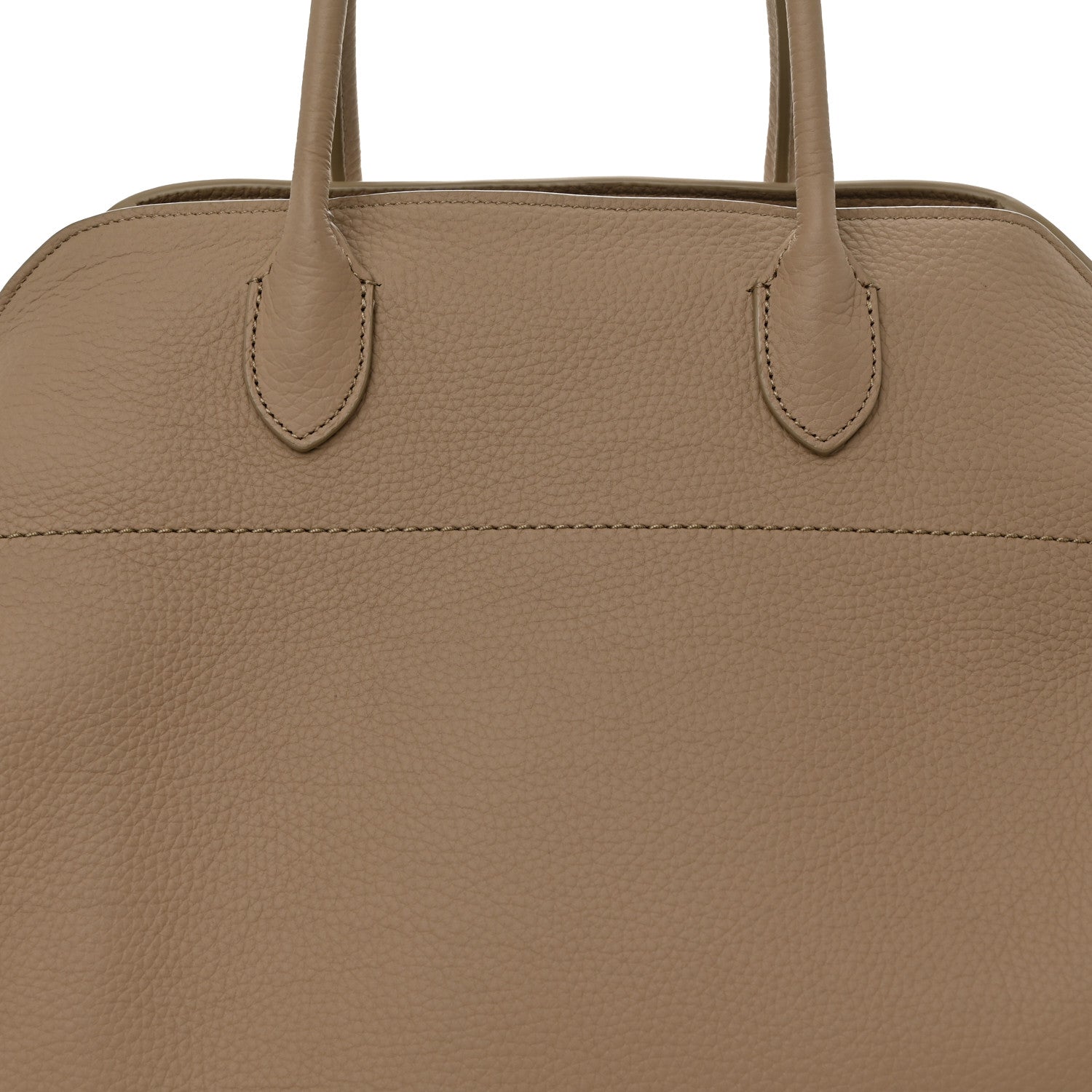 The Row Matte Grained Calfskin Soft Margaux 15 Dark Taupe 7 of 9