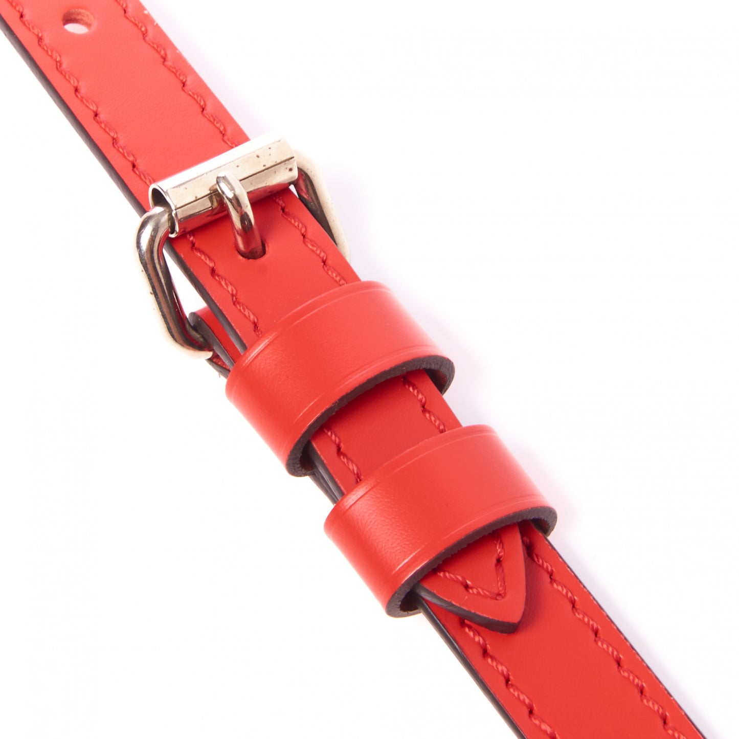 Calfskin 16mm Adjustable Shoulder Strap Coquelicot