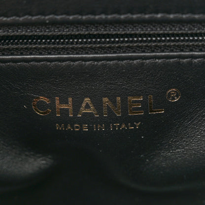 Chanel Shiny Aged Calfskin Quilted Nano Kelly Shopper Black 6 of 11