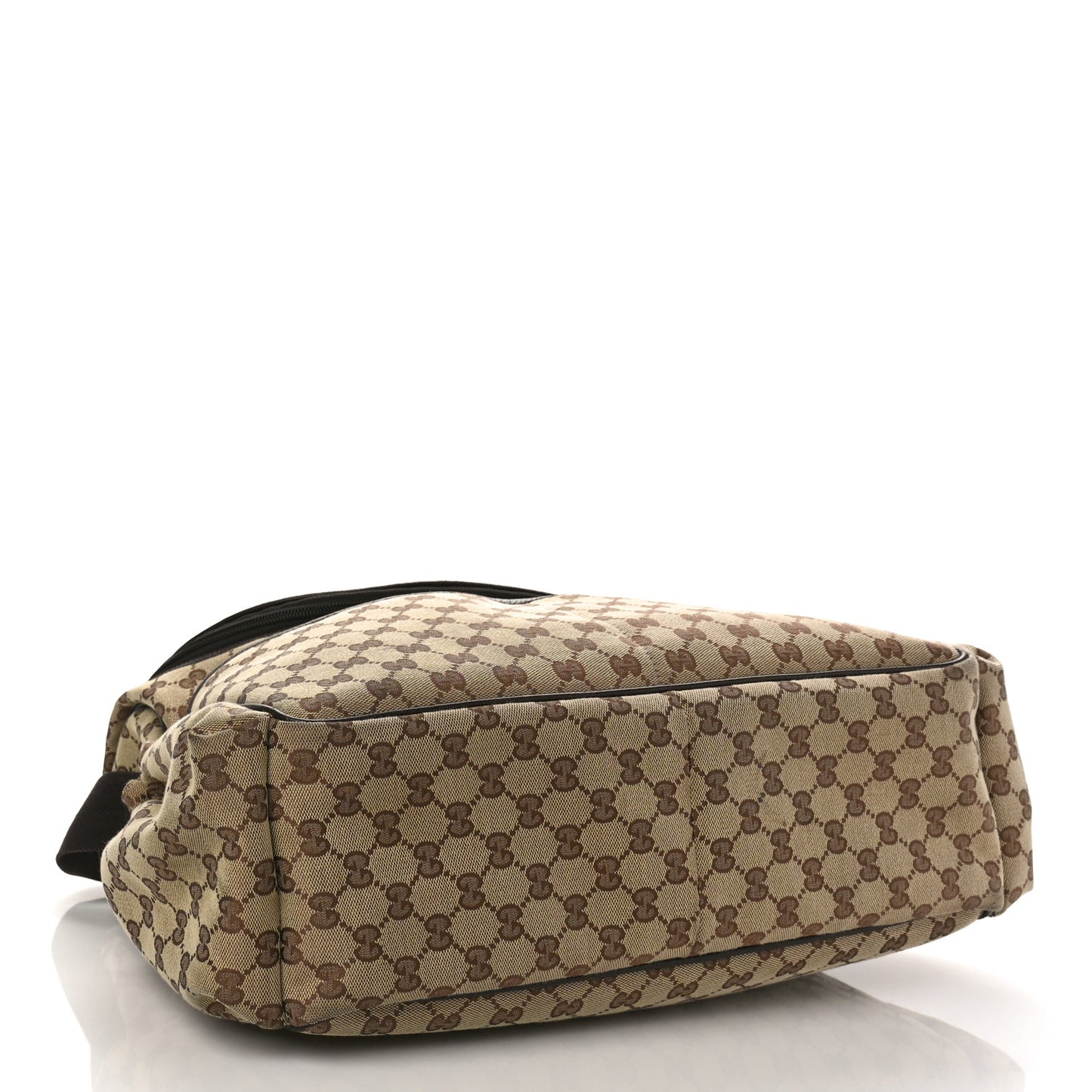 Monogram Natural Pigskin Large Diaper Bag Beige Ebony Cocoa Dark Chocolate