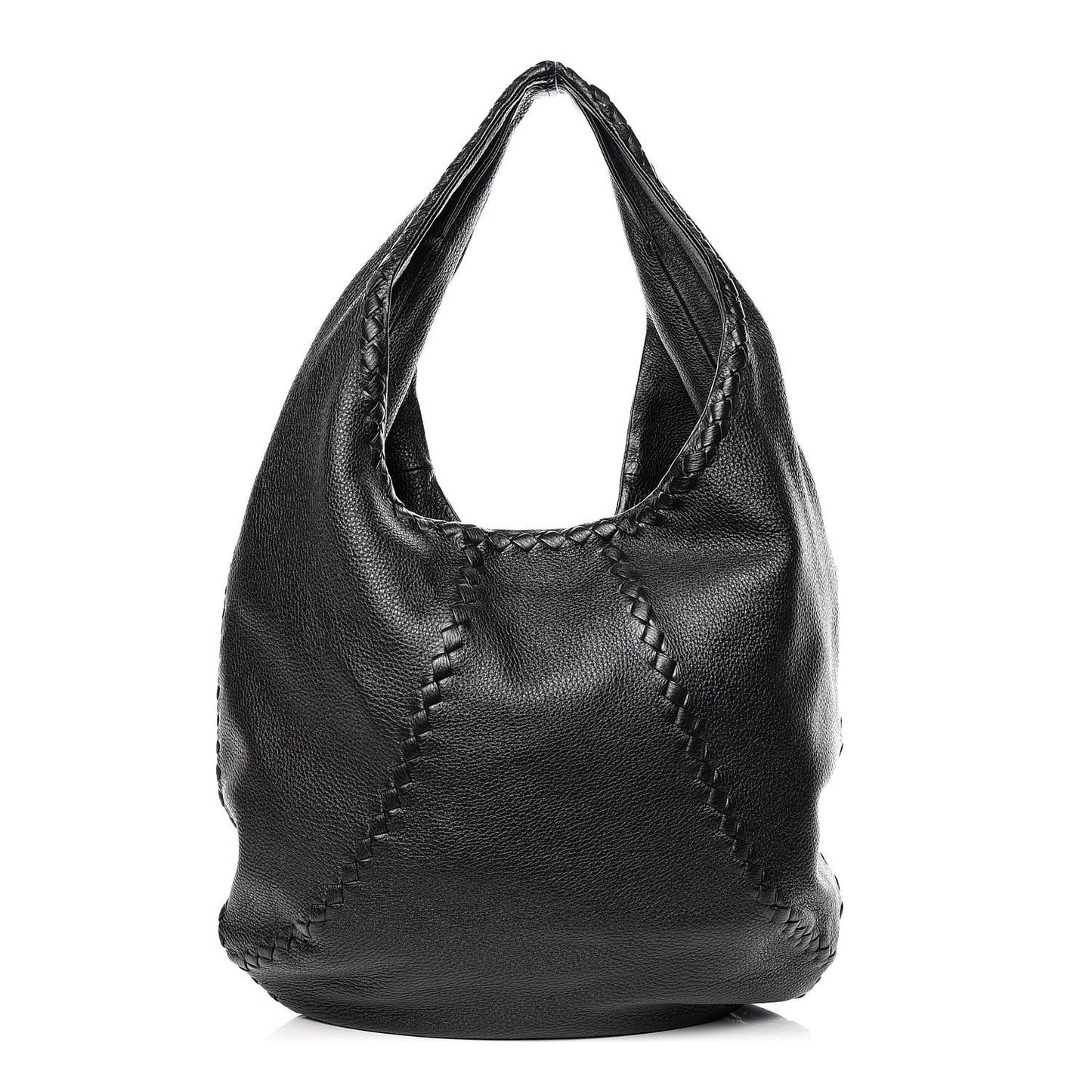 Cervo Deerskin Large Hobo Black