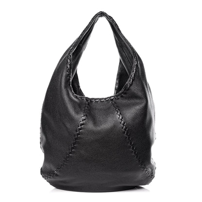 Bottega Veneta Cervo Deerskin Large Hobo Black 1 of 9