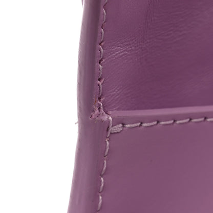 Balenciaga Shiny Box Calfskin Tonal B Small Hourglass Top Handle Bag Lilac 13 of 16