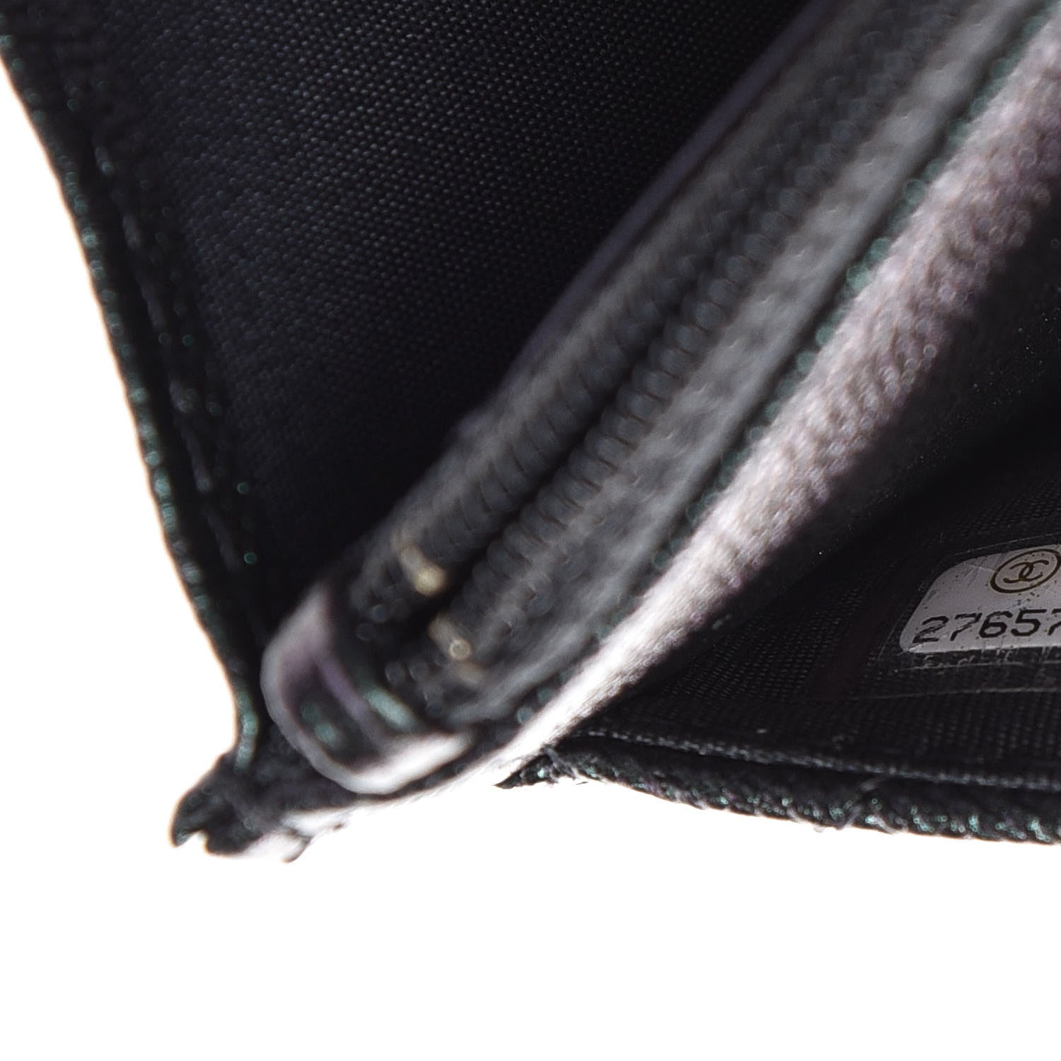 Chanel Iridescent Caviar Quilted Wallet On Chain WOC Black 8 of 9