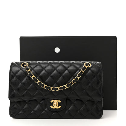 Chanel Caviar Quilted Medium Double Flap Black 11 of 11