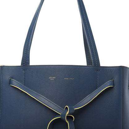 Celine Smooth Calfskin Small Tassel Cabas Phantom Deep Blue 10 of 10