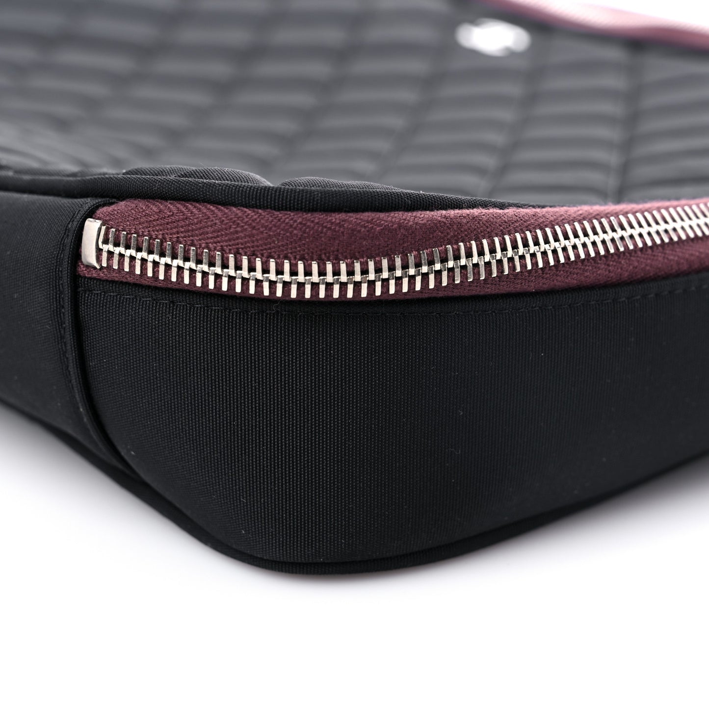 Nylon Quilted Laptop Case Black
