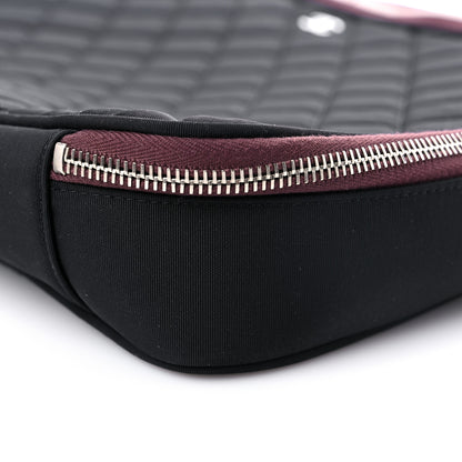 Chanel Nylon Quilted Laptop Case Black 10 of 12