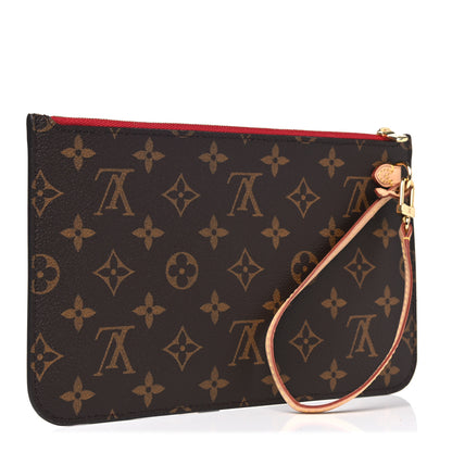 Louis Vuitton Monogram Neverfull MM GM Pochette Cherry 3 of 10