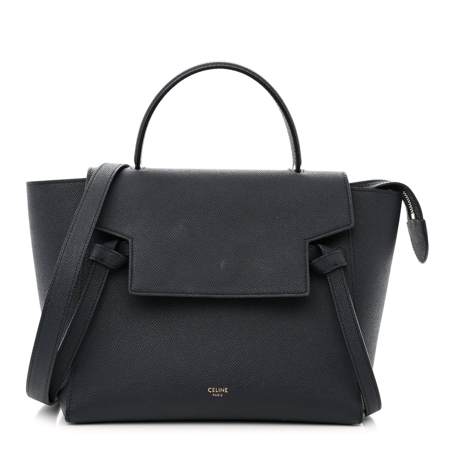 Celine Grained Calfskin Micro Belt Bag Navy Blue 1 of 10