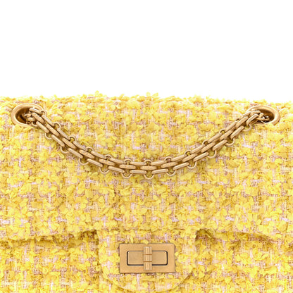 Chanel Tweed Quilted 2.55 Reissue Mini Flap Yellow 8 of 11