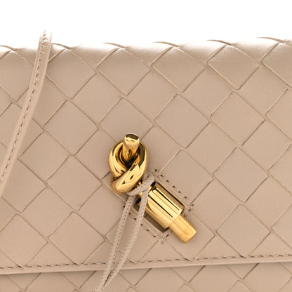 Bottega Veneta Nappa Intrecciato Andiamo Pouch On Strap Ecru 7 of 9
