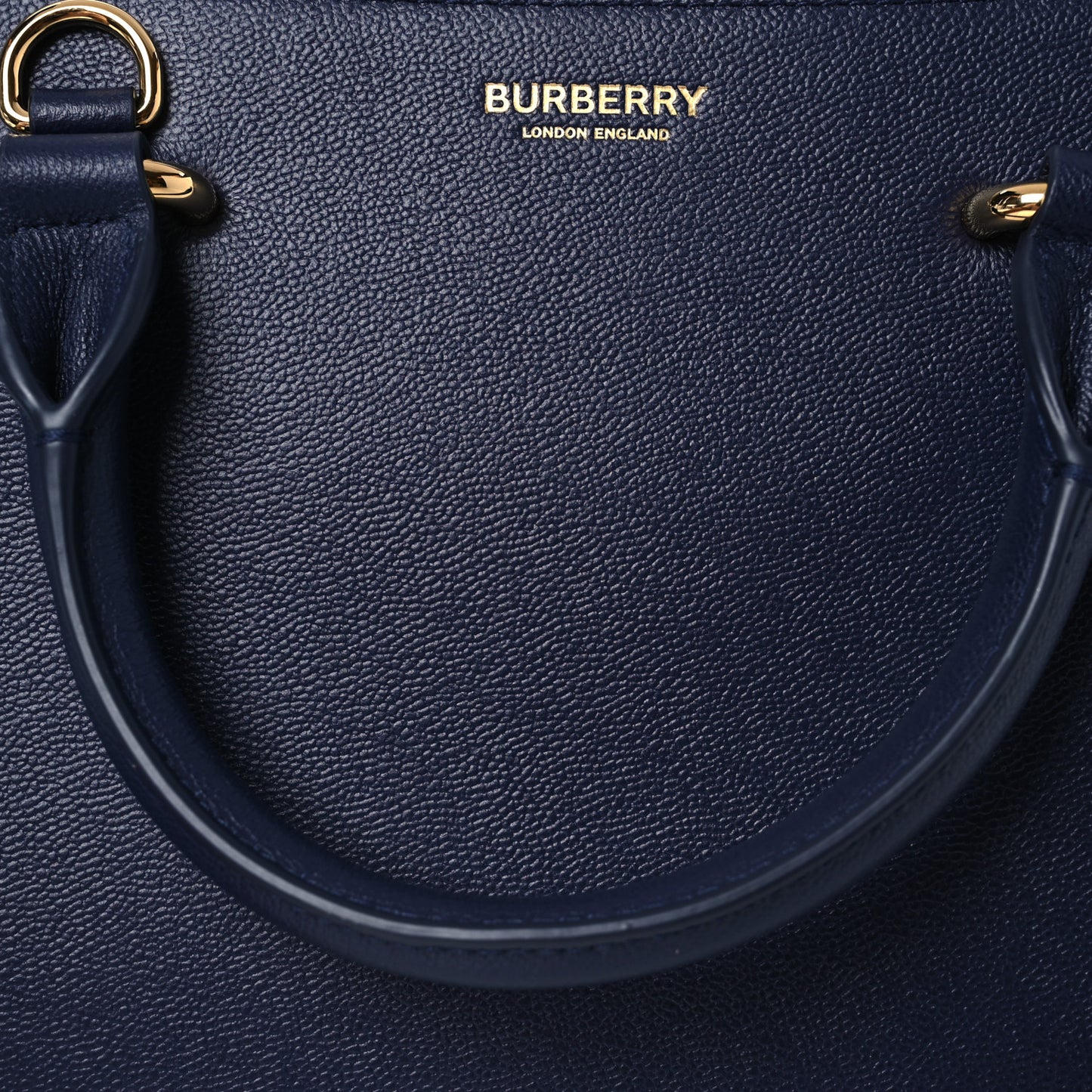 Calfskin Mega Check Mini Banwell Tote Dark Canvas Blue