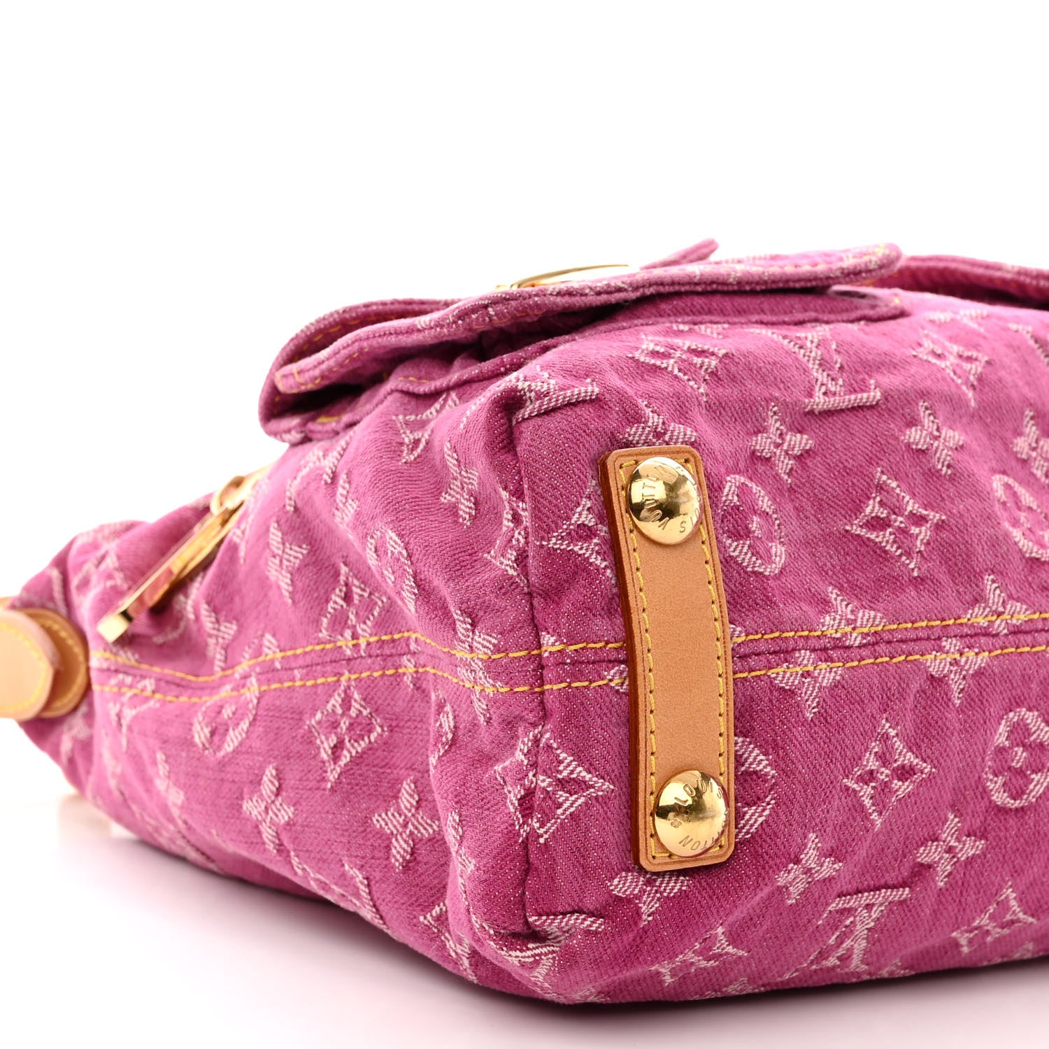 Louis Vuitton Denim Baggy PM Fuchsia 9 of 12